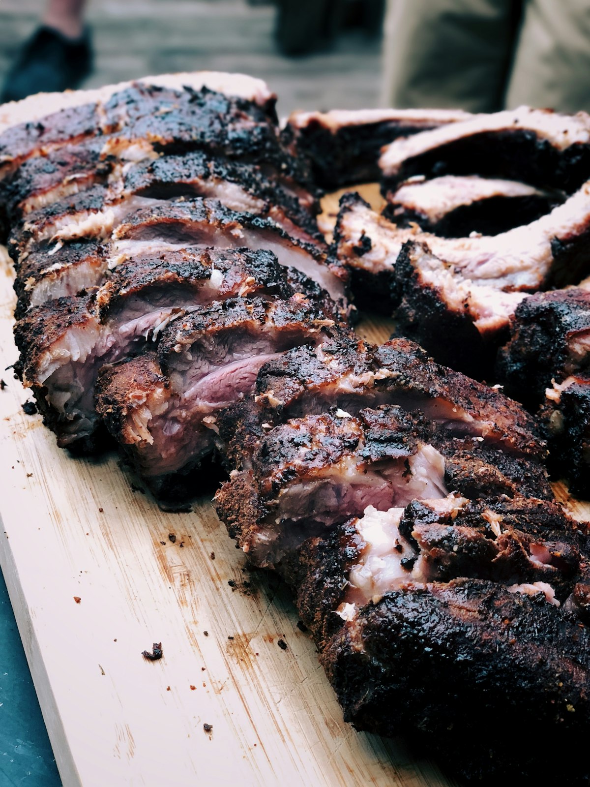 Asado argentino recién cortado, pack Locro y Asado
