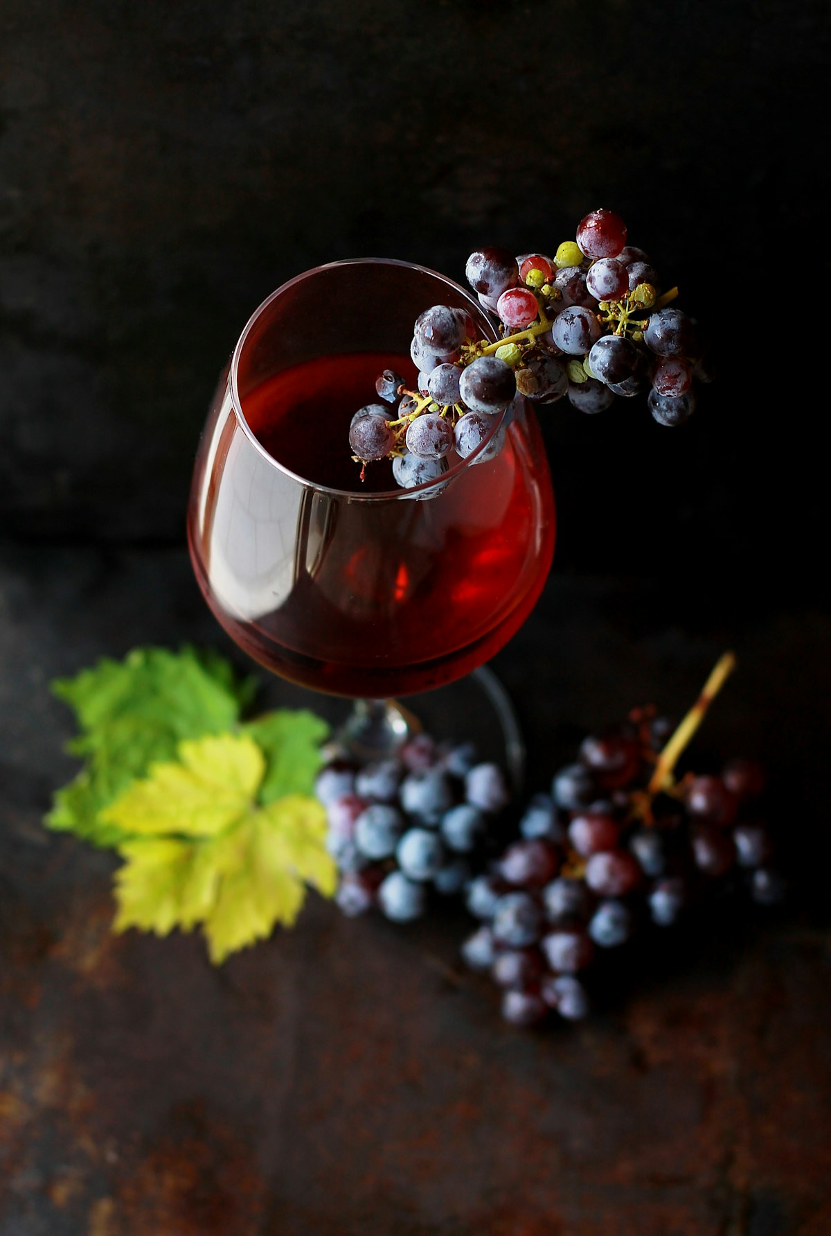 Copa de vino tinto de guarda con uvas, pack Alfa Crux